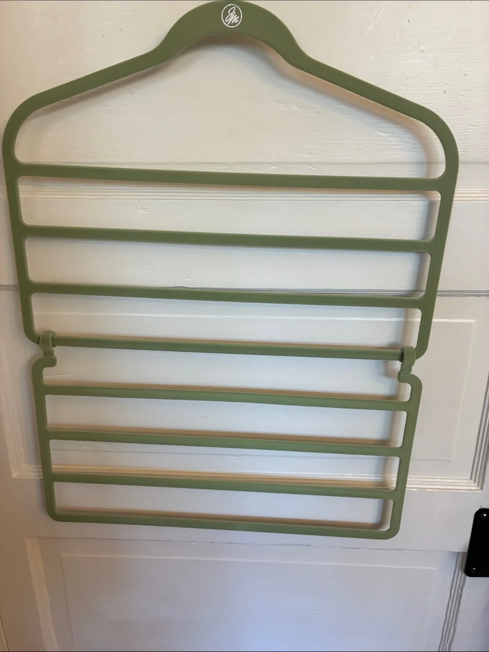 288 Joy Mangano Sage Green 4 in 1 Velvet Flocked Hanger + Bonus Add on Hanger